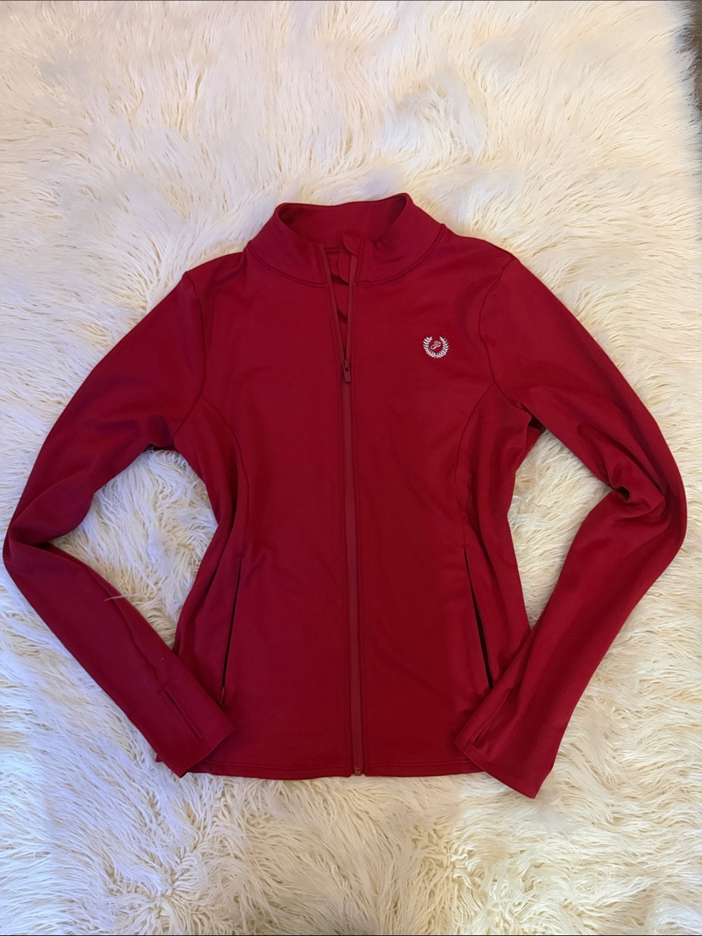 PINK Victoria's Secret Raspberry Red Zip-Up